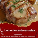 Lomo de cerdo en salsa: