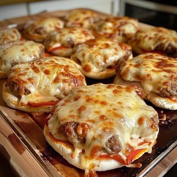 Mini hamburguesas de pizza