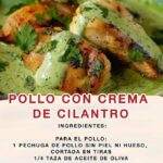 Pollo con Crema de Cilantro