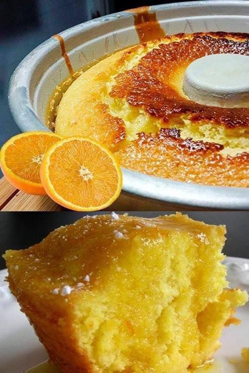 Pastel de Naranja Húmedo