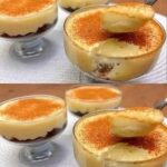 Vasitos de pudin de tiramisú