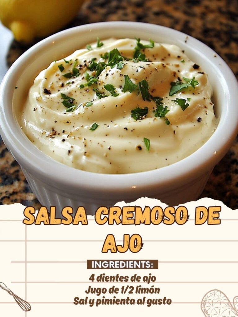 SALSA CREMOSO DE AJO