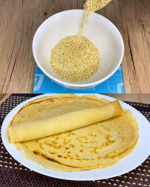 Receta de crepes de quinoa