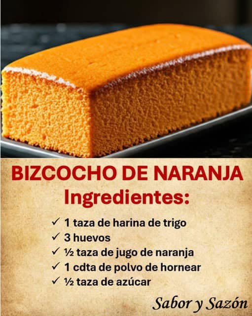 BIZCOCHO DE NARANJA