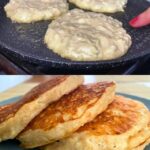 Panqueques de avena, manzana y plátano