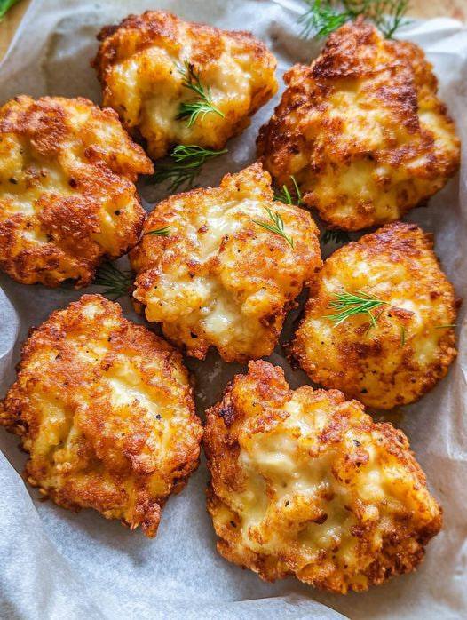 Buñuelos de pollo con queso