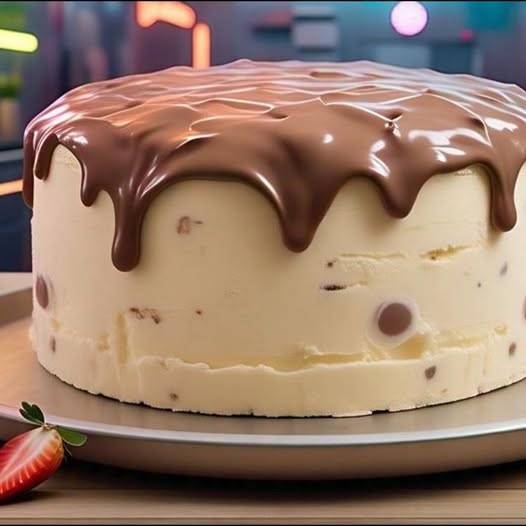 Receta de Pastel de Helado con Chispas de Chocolate! Postre Irresistible y Fácil de Preparar