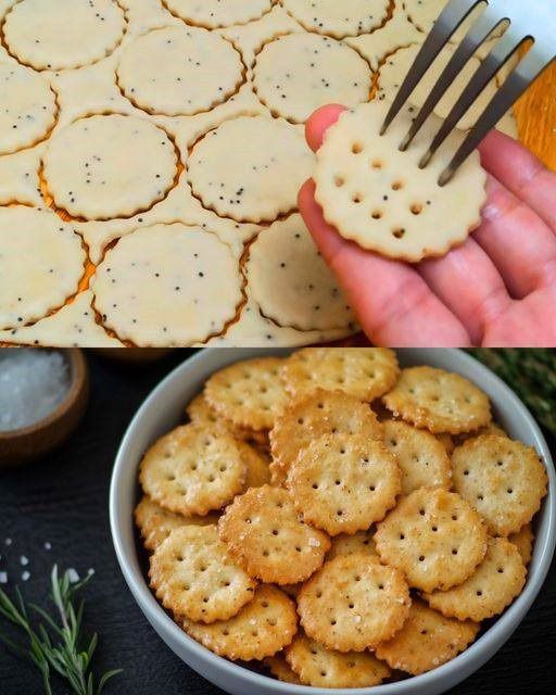 Galletas de queso con semillas de amapola