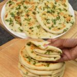 Receta de pan naan suave y esponjoso