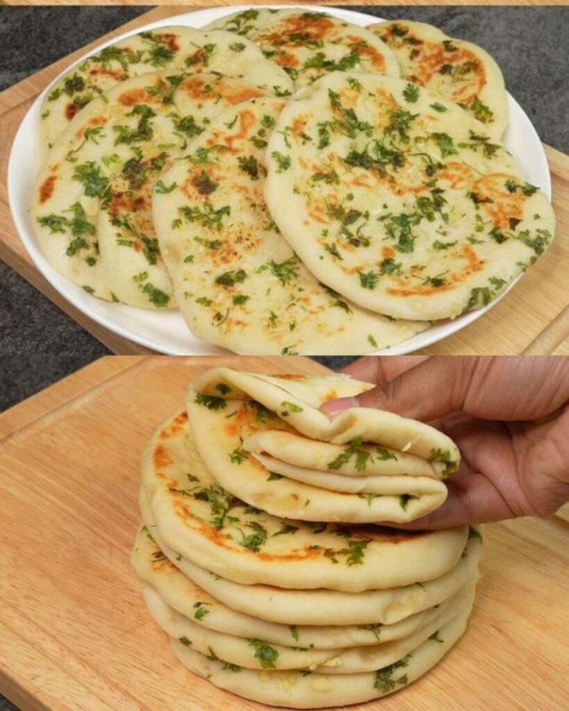 Receta de pan naan suave y esponjoso