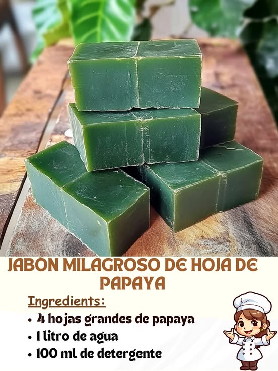 Jabón Milagroso de hoja de papaya