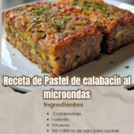 Receta de Pastel de calabacín al microondas