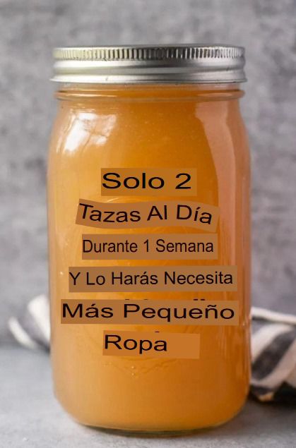 ¡Solo 2 tazas al día durante 1 semana y necesitarás ropa más pequeña!