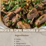 Receta de Carne mechada al ajillo