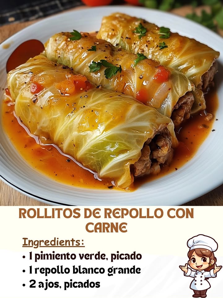 Rollos de Repollo Rellenos – Niños envueltos. Una Delicia Casera Irresistible