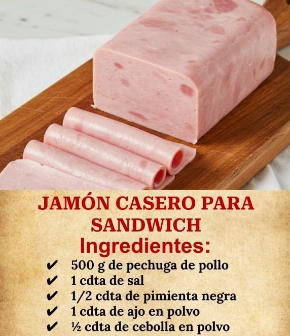 JAMÓN CASERO PARA SANDWICH