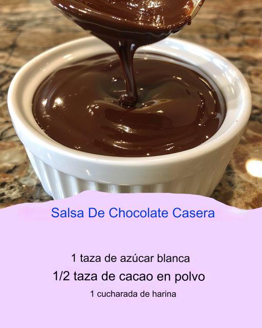 Salsa De Chocolate Casera